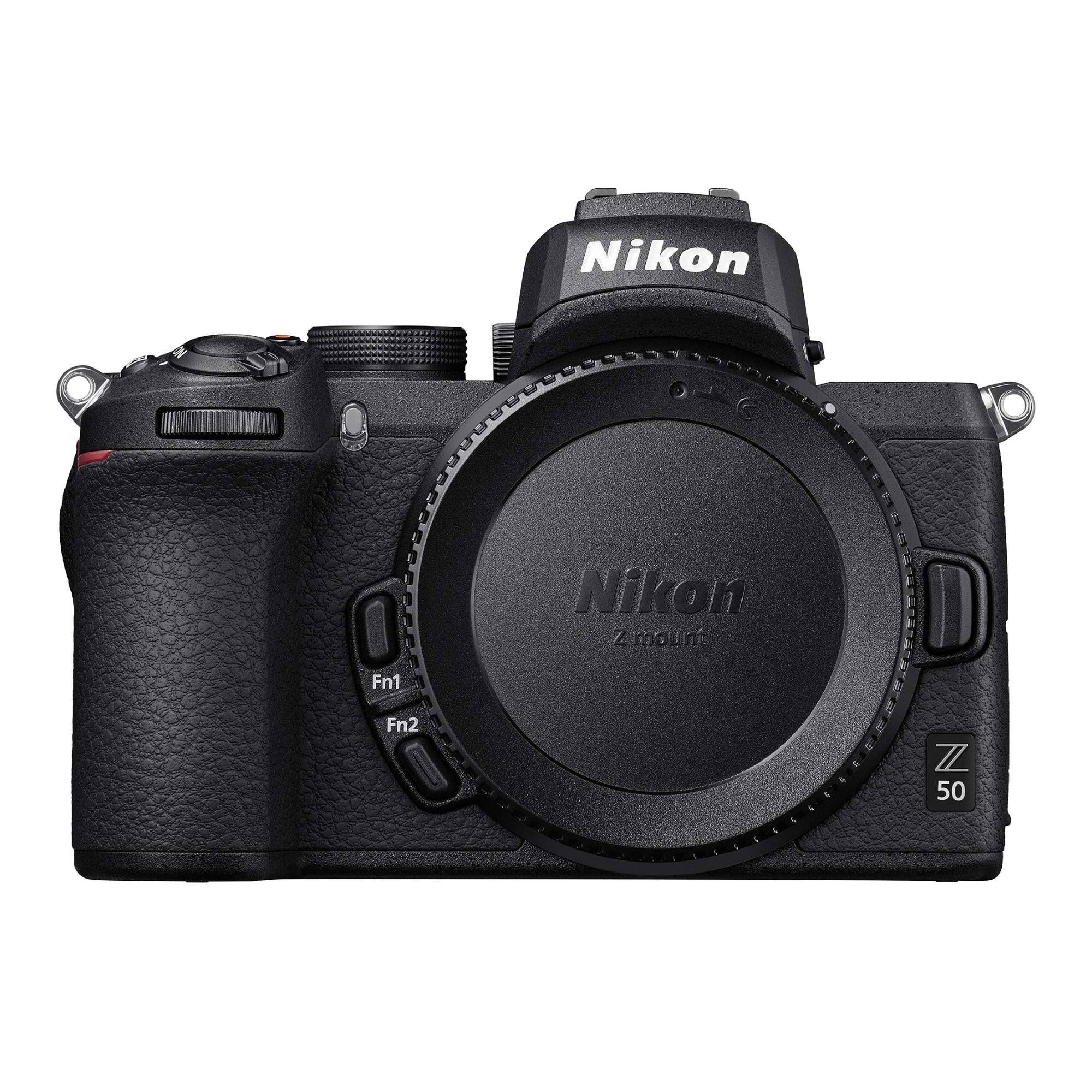 Nikon Z50 Mirrorless Camera With Nikkor Z 16-50 And 50-250mm Vr Lenses And 64gb Card Kit With Deluxe Accessory Bundle (5 Items) W6NQLRNL_O5T4I