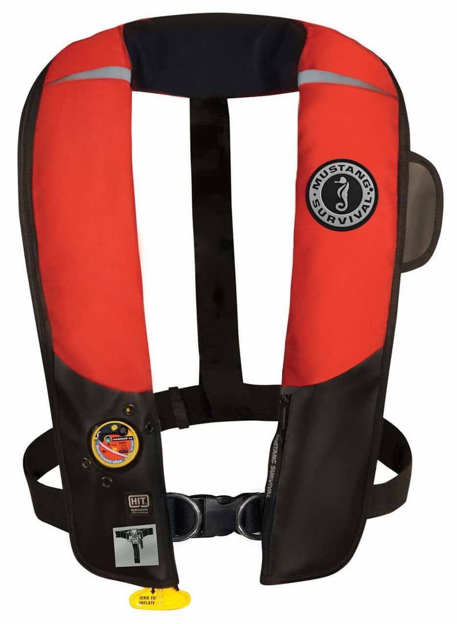 Mustang Survival Hit Inflatable Automatic Pfd W/Harness - Red/CK95RXAG_UHKAF