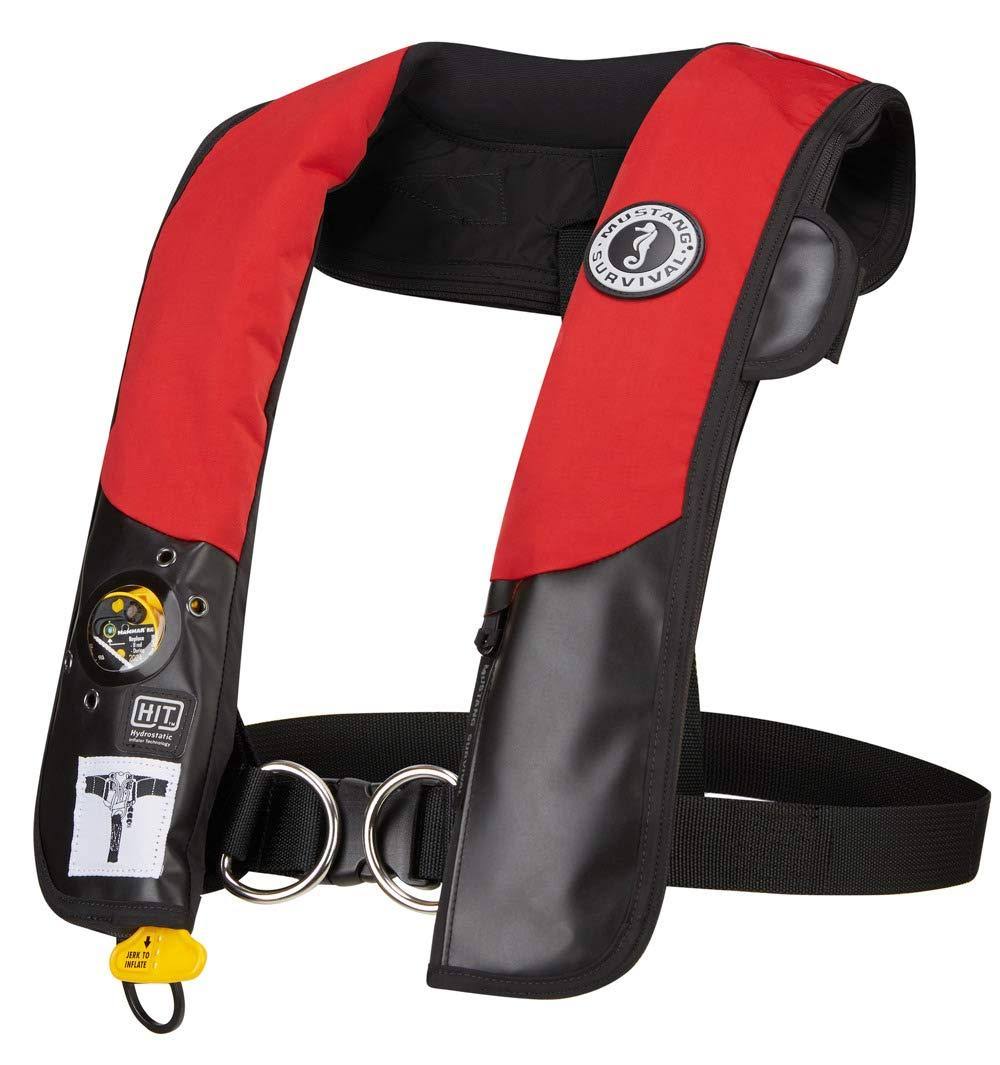 Mustang Survival Hit Inflatable Automatic Pfd W/Harness - Red/CK95RXAG_UHKAF