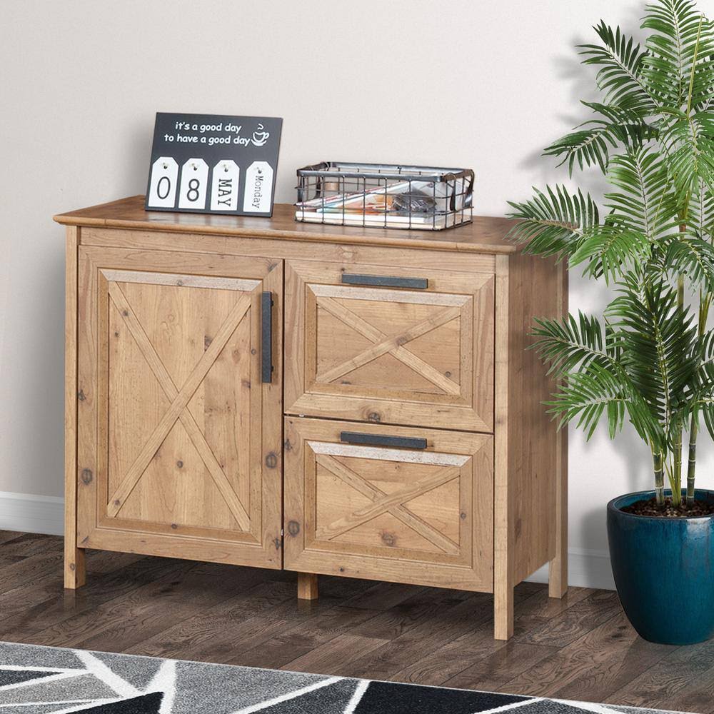 Austin File Drawer With Cabinet, Rustic 1QRGNLSW_ZVMOQ