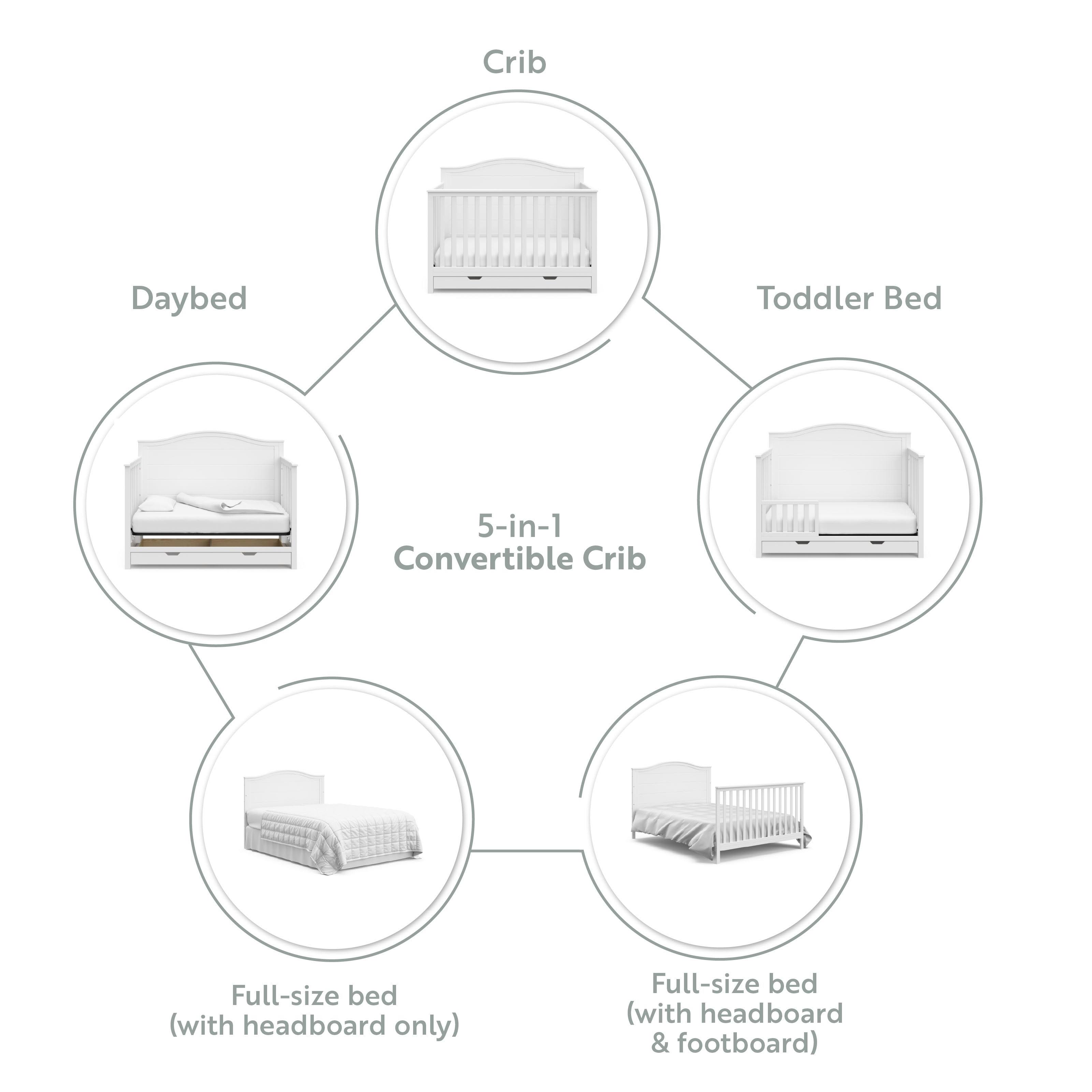 Storkcraft Moss 4-In-1 Convertible Crib With Drawer - OKTUUFXL_WQKCT