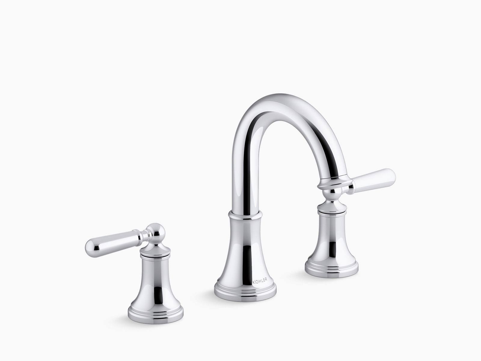 Capilano 8 In. Widespread 2-Handle Bathroom Faucet In Polished KMRSZWQ2_BMGLC
