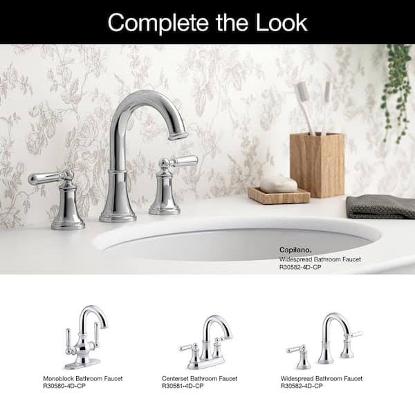 Capilano 8 In. Widespread 2-Handle Bathroom Faucet In Polished KMRSZWQ2_BMGLC