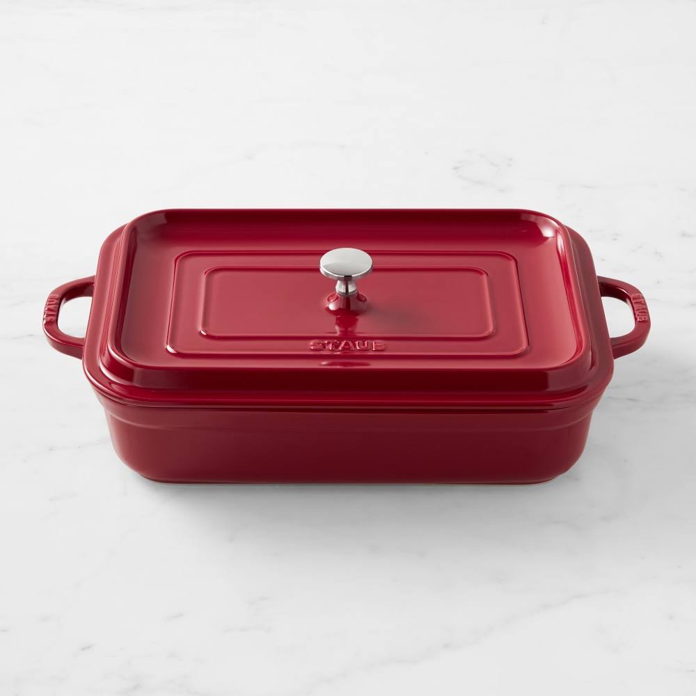Staub Stoneware Rectangular Covered Baker, White | Williams Q9OQFA3J_WQ0IJ