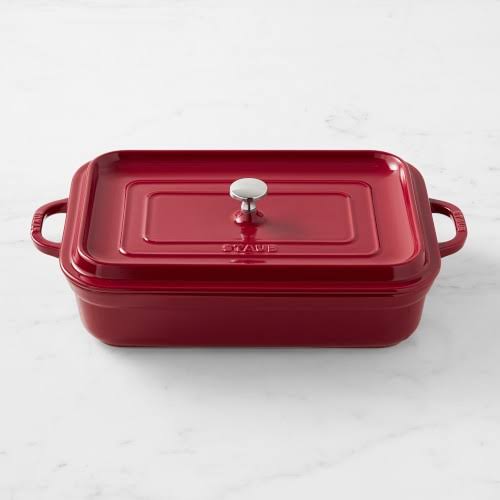 Staub Stoneware Rectangular Covered Baker, White | Williams Q9OQFA3J_WQ0IJ