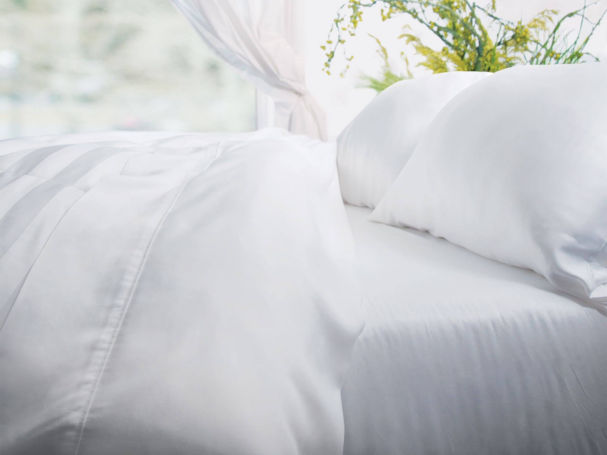 Cariloha Classic Bamboo Bed Sheet Set (White/Queen) GTRN0JFN_YTMES