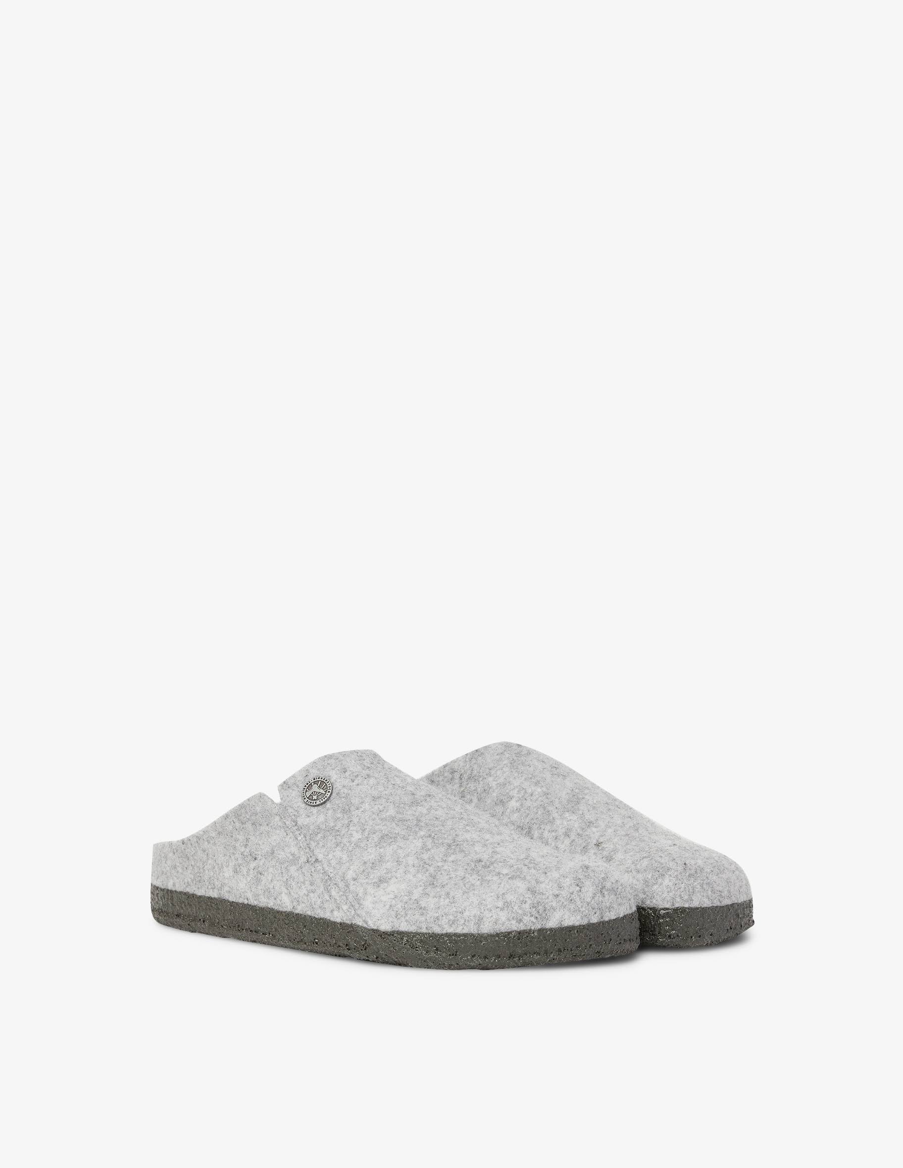 Birkenstock Shearling Zermatt Wool Felt Light Gray JJHACQFE_W9HBH