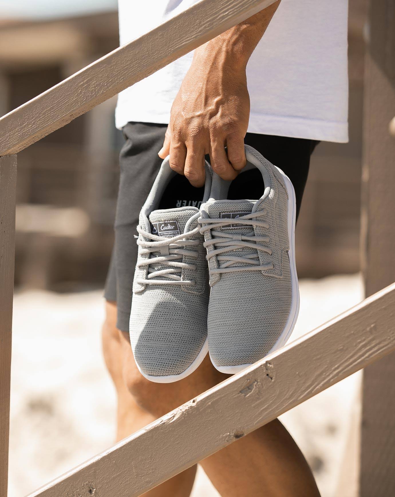 Travismathew The Daily - Knit Men's Shoes Sleet/Quiet Shade : 8 QACAU2OZ_LVTKQ