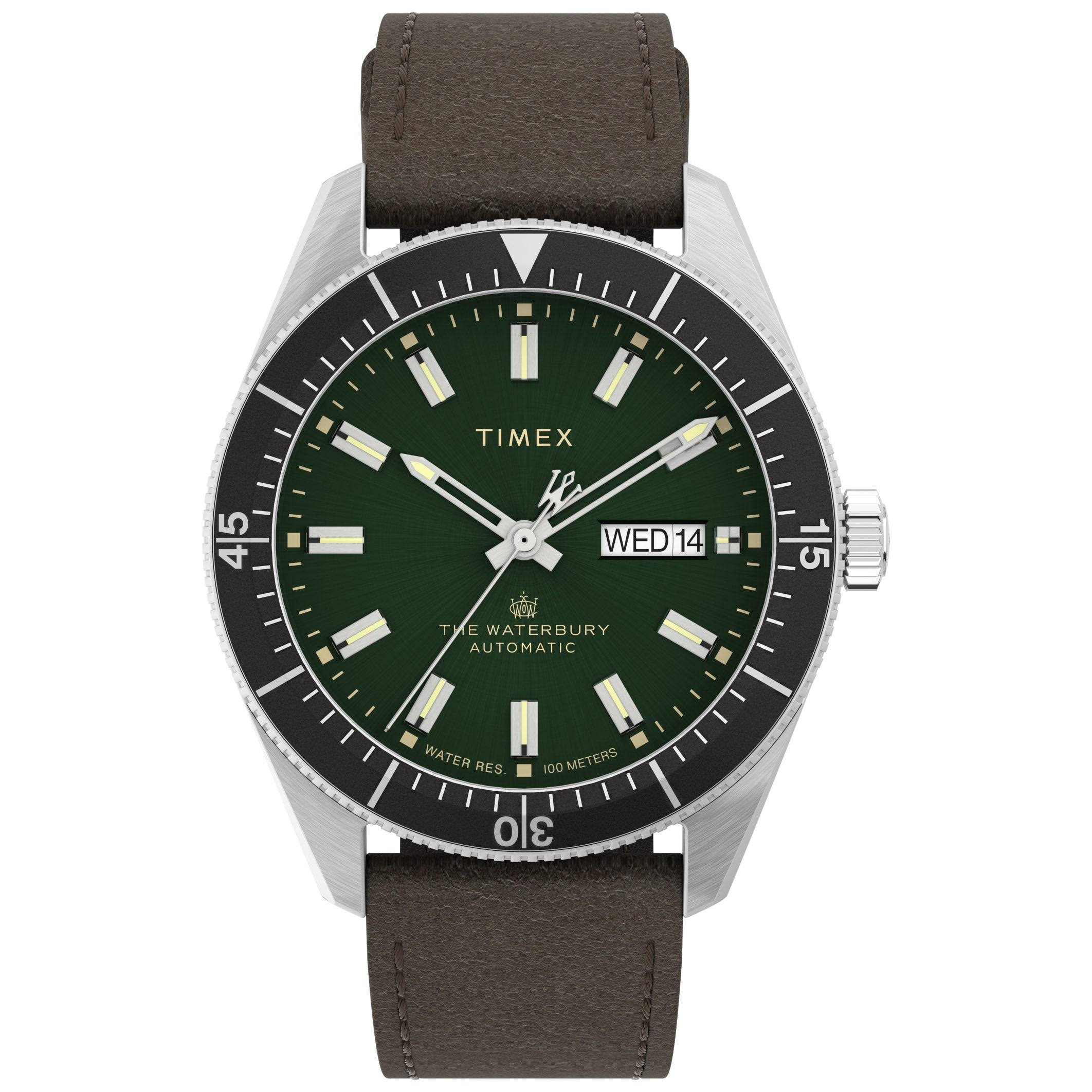 Timex Waterbury Automatic 40mm Green 1TBHULMJ_GPPFN