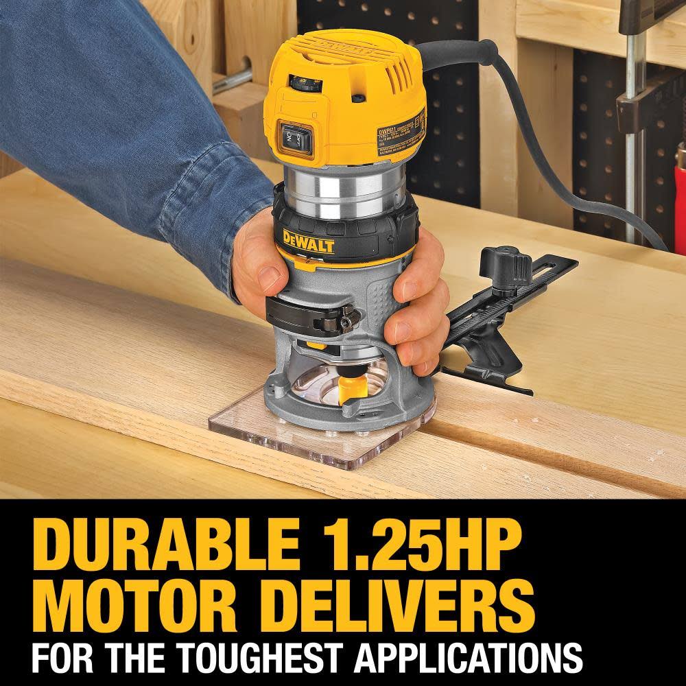 Dewalt Max Torque Variable Speed Compact Router With Led's - 1.25 2XJCQSRX_Q0TX2