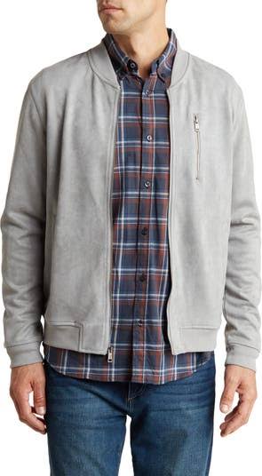 Ben Sherman Men's Faux Suede Bomber Jacket - Olive - Size 6KWKFE8R_EVQFW