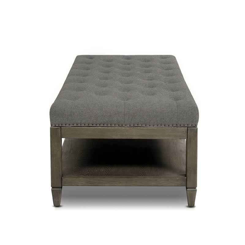 Jennifer Taylor Home Sylvan Oak Tufted Cocktail Storage Ottoman Heathered QDZYQW0X_21ZKU