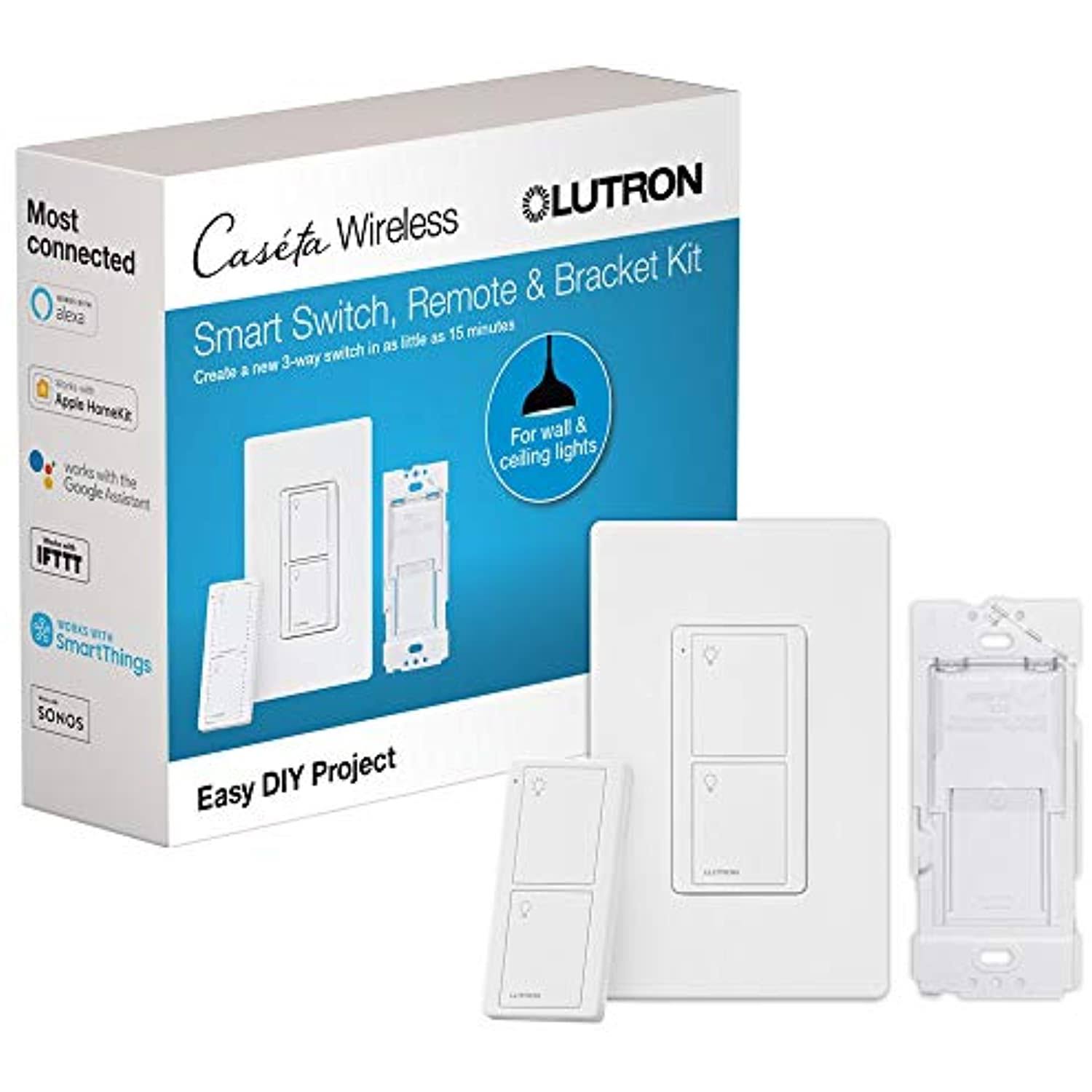 Lutron P-Pkg1ws-Wh Caseta Smart XIBBESGZ_JOPXV