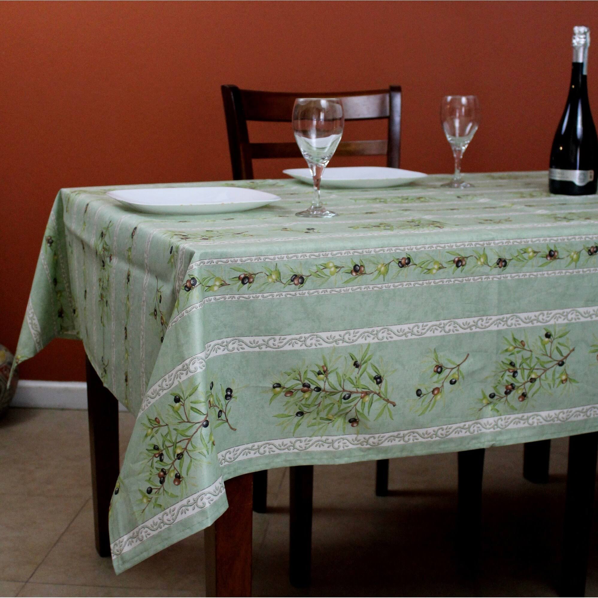 La Cigale Wipeable Tablecloth Spill Resistant Acrylic Coated Floral Cotton French Provencal Tablecloth For Rectangle Tables 60 X 78 In Clos TKHTSFTL_H0EIL