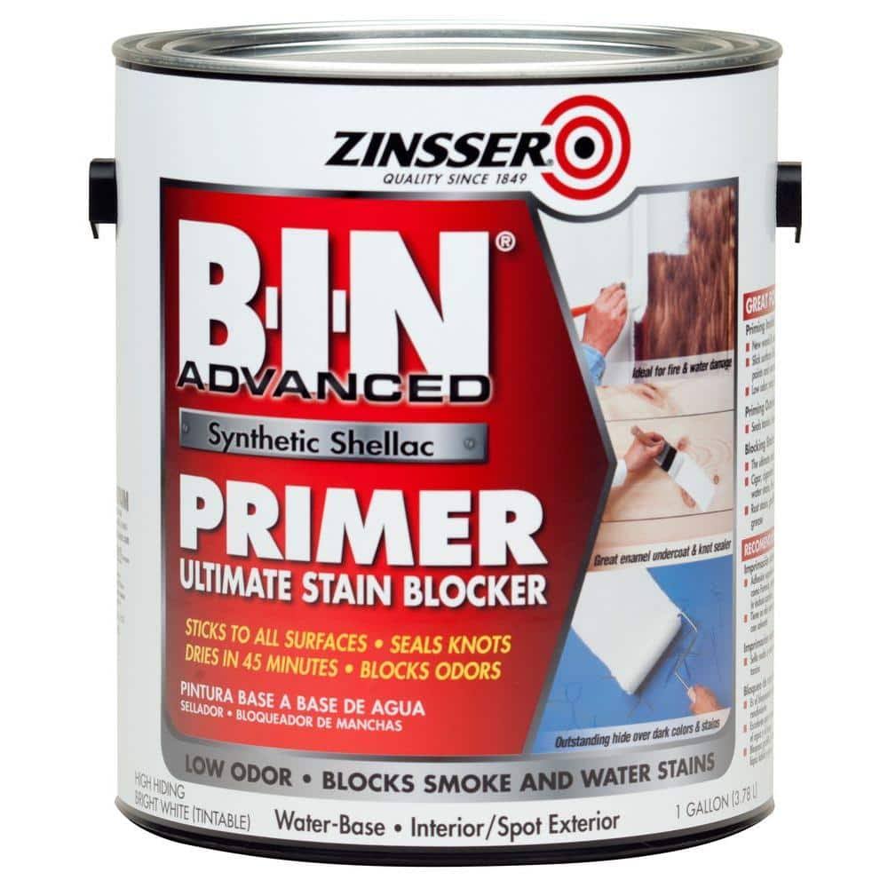 Zinsser B-I-N Advanced 1 Gal. White Synthetic Shellac Interior/Spot Exterior Primer And Sealer (2-Pack) LJCNZ2SX_GQUCV