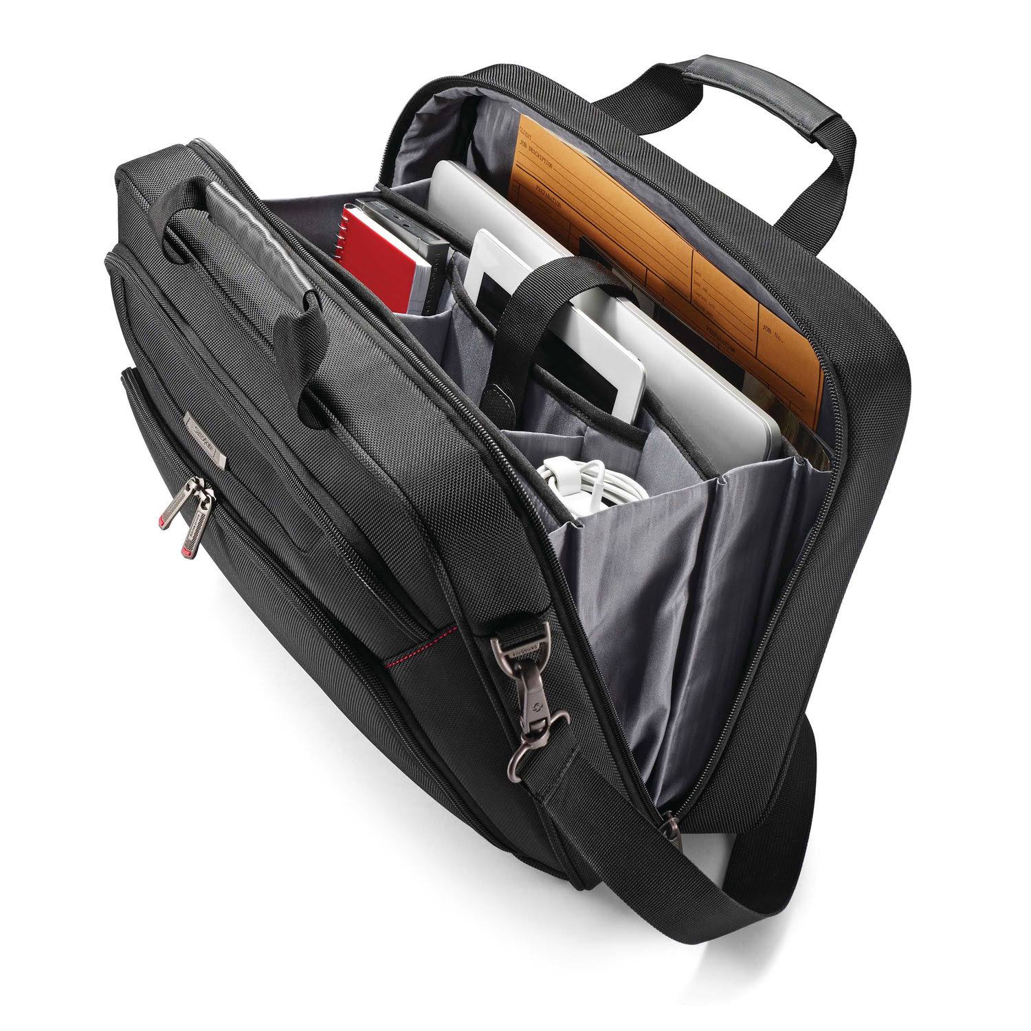 Samsonite Xenon 3.0 Techlocker Briefcase (Black) QRDRNC5Q_FWDPV