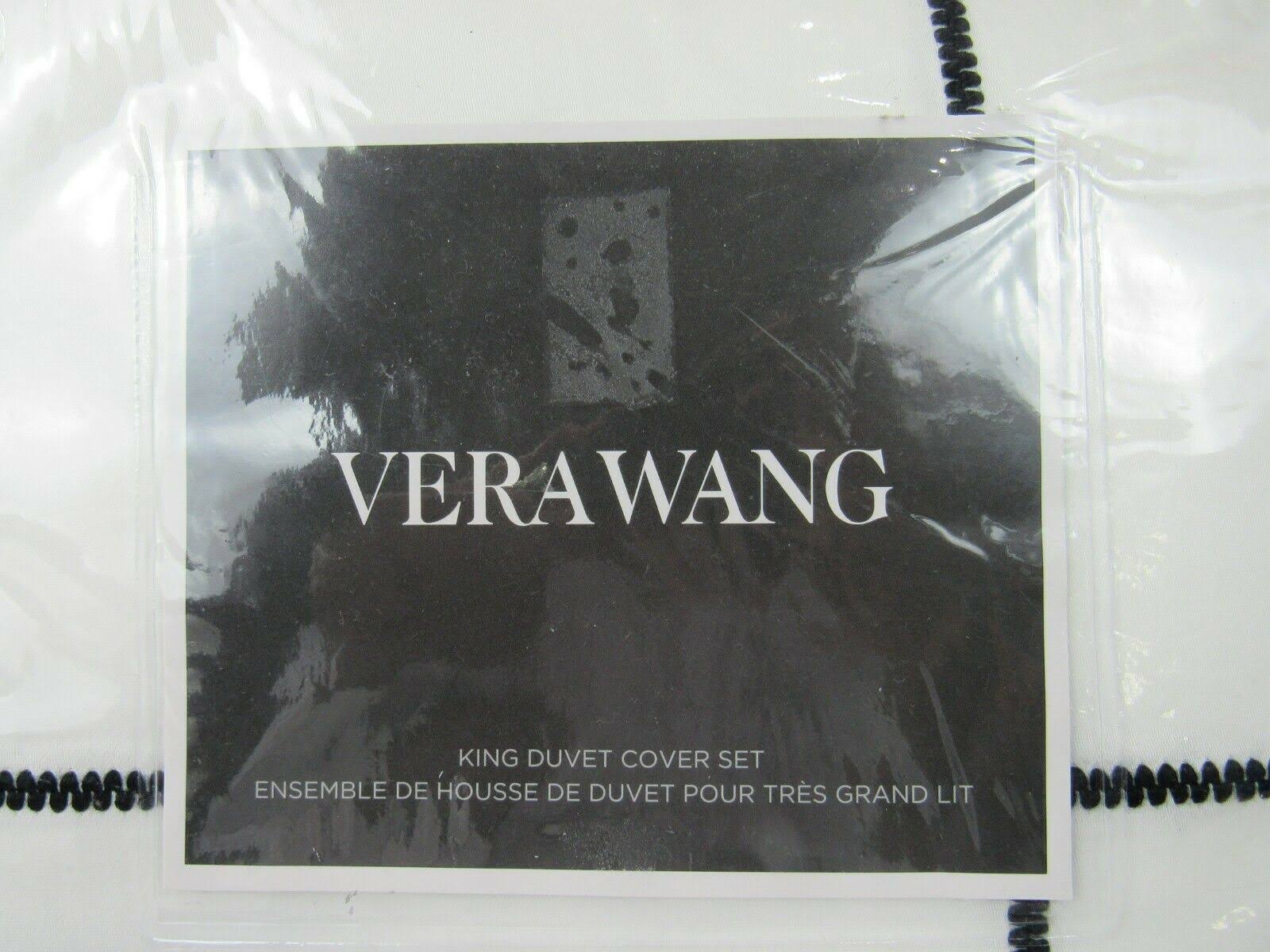 Vera Wang Zig Zag Cotton White Duvet Cover Set - FCAOAAV5_IQCLV