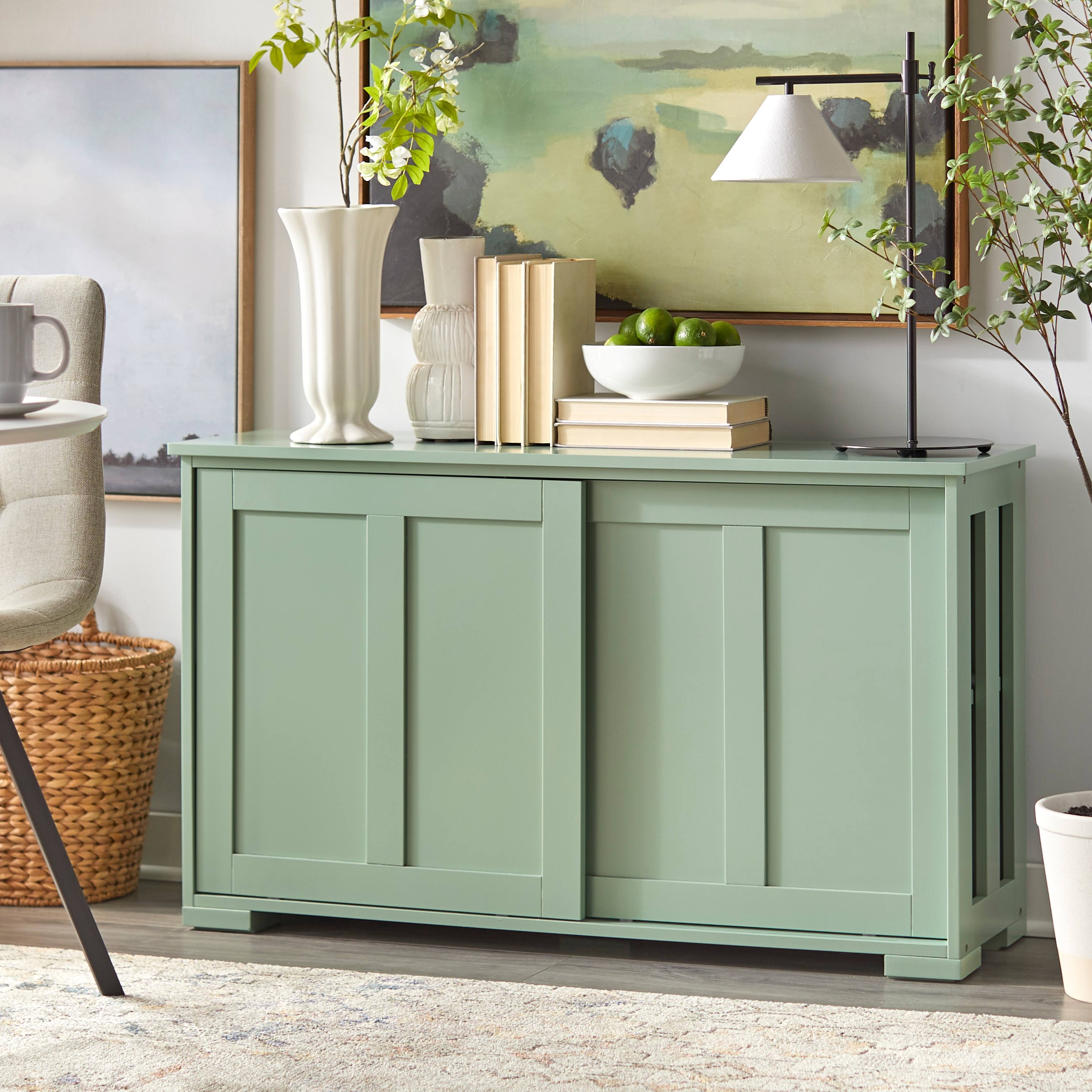 Porch & Den Jefferson Sliding Door Stackable Buffet Cabinet - TTS32HDK_ECBLP