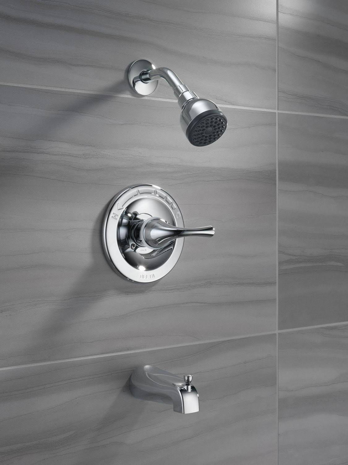 Delta Foundations Chrome 1-Handle Bathtub And Shower Faucet SRDSTEZE_RXVOM