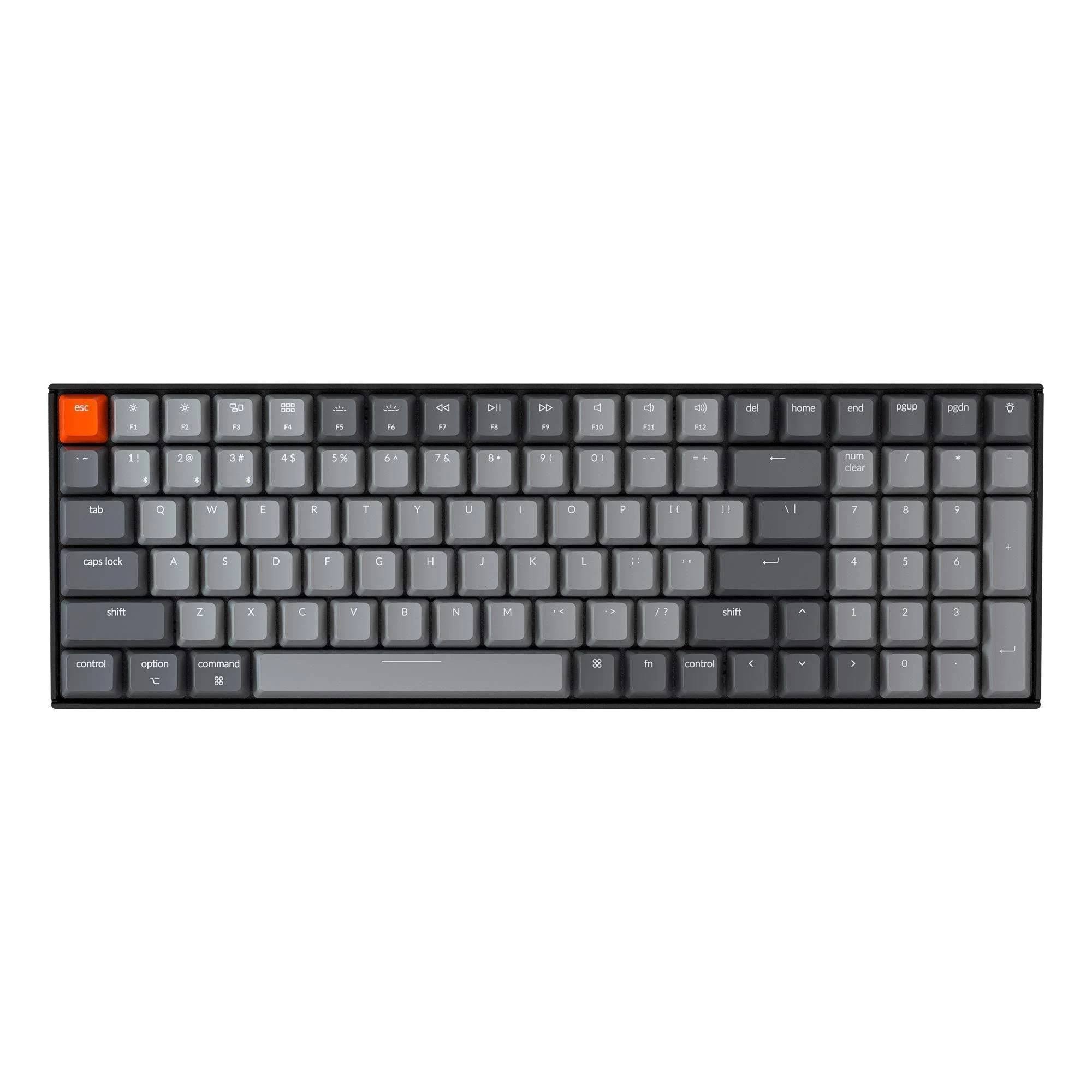 Keychron K4 96% Layout 100 Keys Wireless Bluetooth 5.1/Wired Usb Mechanical Gaming Keyboard With Gateron G Pro Brown Switch White Led BYUXI7JC_MAI6G