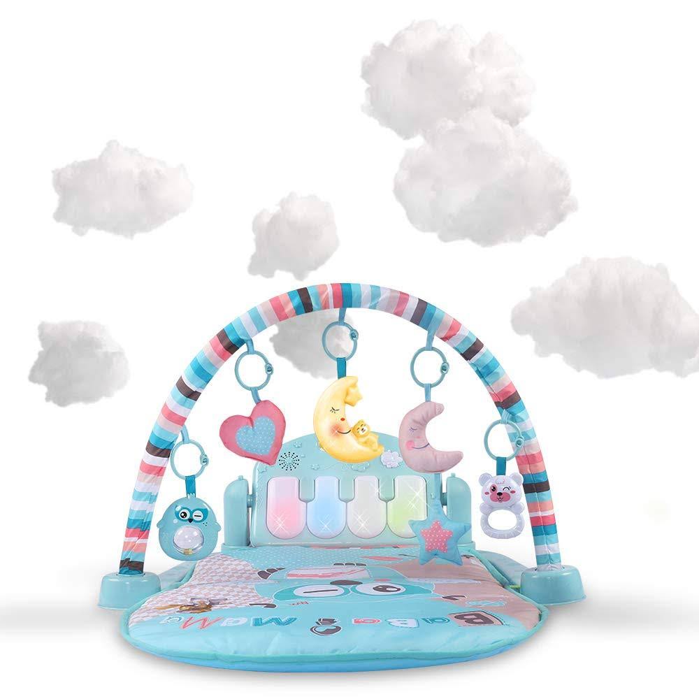Temi Baby Gym Toys & Activity Play Mat Kick And Play Piano Gym Center With Music And Lights Electronic Learning Toys For Infants Toddlers MGEVH6CQ_ZMVV3