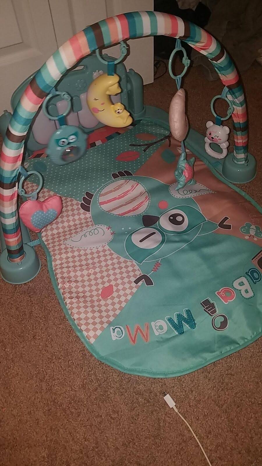 Temi Baby Gym Toys & Activity Play Mat Kick And Play Piano Gym Center With Music And Lights Electronic Learning Toys For Infants Toddlers MGEVH6CQ_ZMVV3