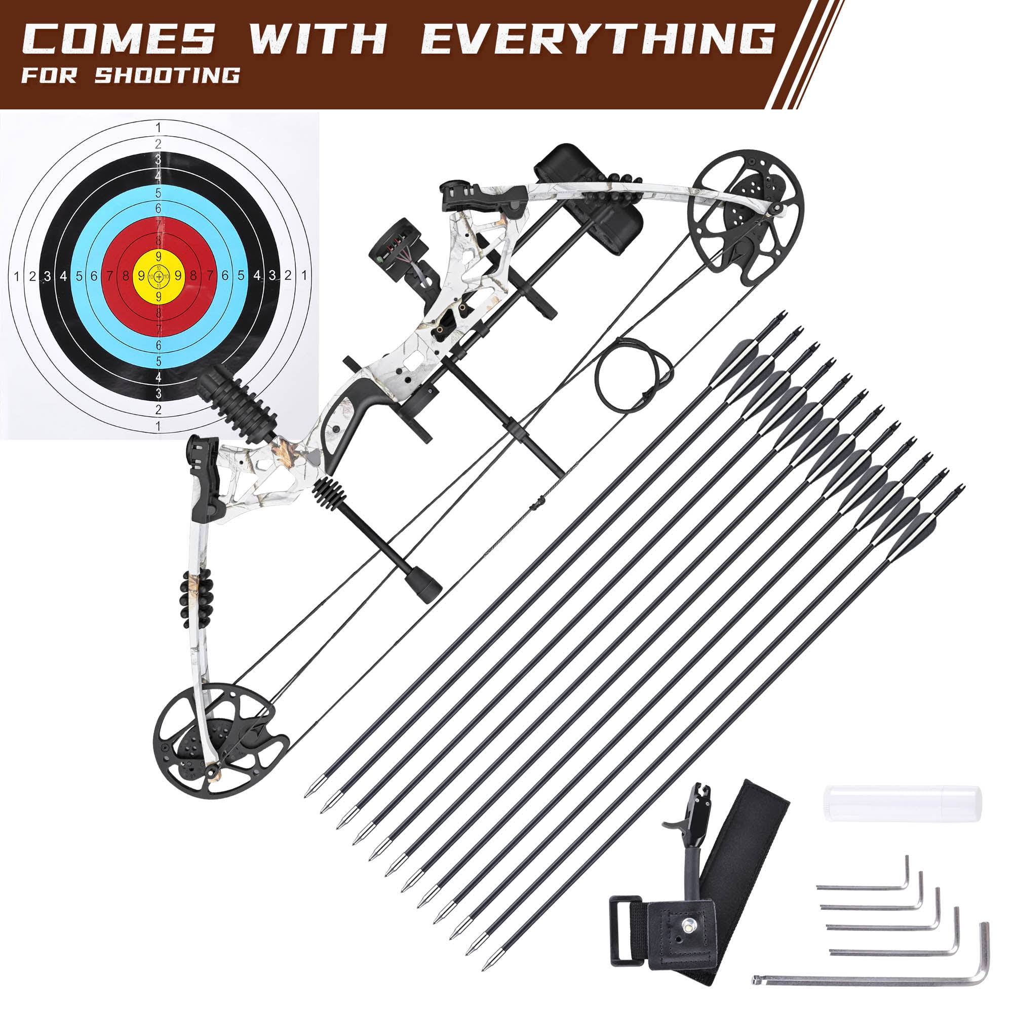 70 Lbs Pro Compound Right Hand Bow Kit Target Practice Hunting Arrows Archery, Men's, Size: One Size, IINRXKFD_A5ESG
