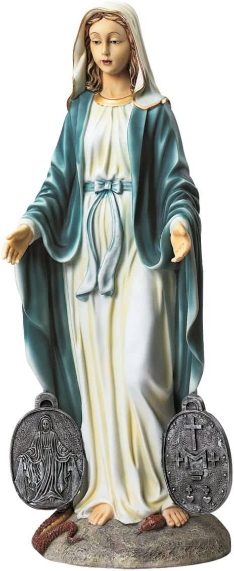 Design Toscano Miraculous Medal Madonna Sacred Garden WNBIPOUS_C6X7D