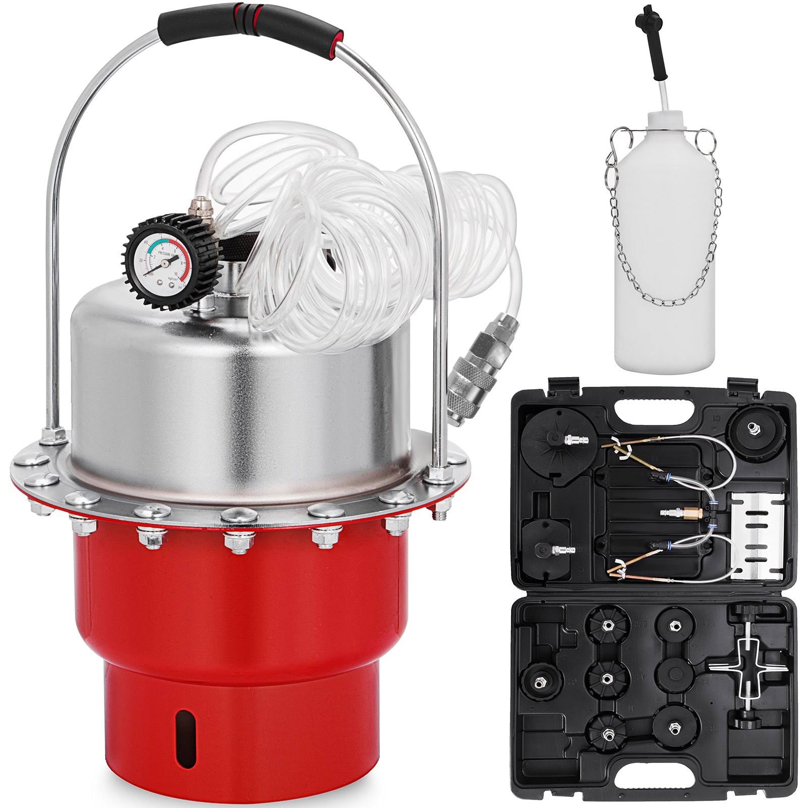 Vevor Pneumatic Air Pressure Bleeder Tool Kit Brake Bleeding Garage Workshop Mechanics VOWOWU8X_2H2HN
