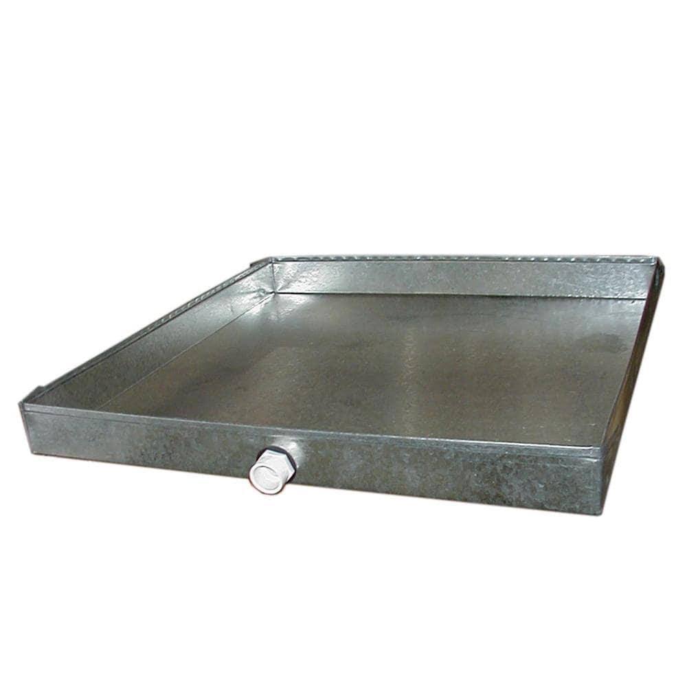 Master Flow 20 In. X 20 In. Drain Pan With Pvc Connector - 28 7RY2AN3H_PWIOY