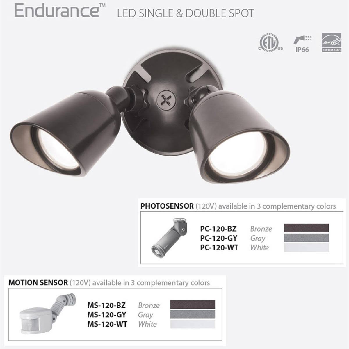 Endurance Double Led Spot Light Wac 5VVEHKNI_DPR6J