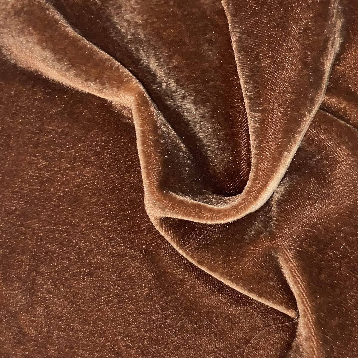 Hiend Accents Stella Faux Silk Velvet Bedspread Set, 3 Piece, Copper Brown, NZA3XLAA_ZIEIH