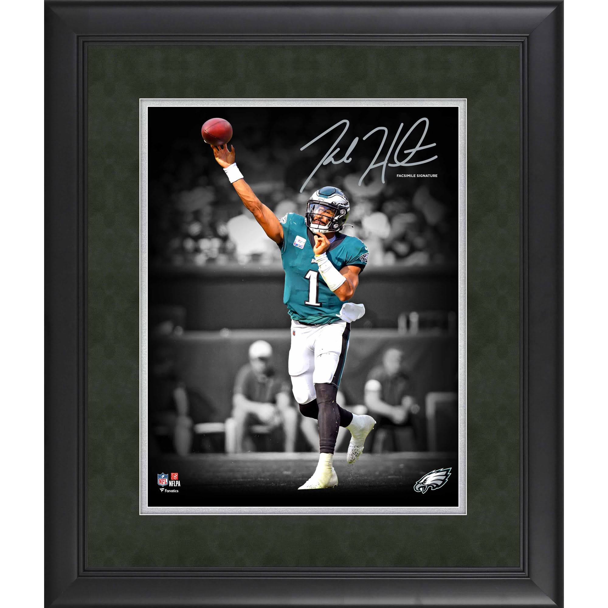 Jalen Hurts Philadelphia Eagles Facsimile Signature Framed 11 X 14 Spotlight MX6VEBXJ_UIAKL