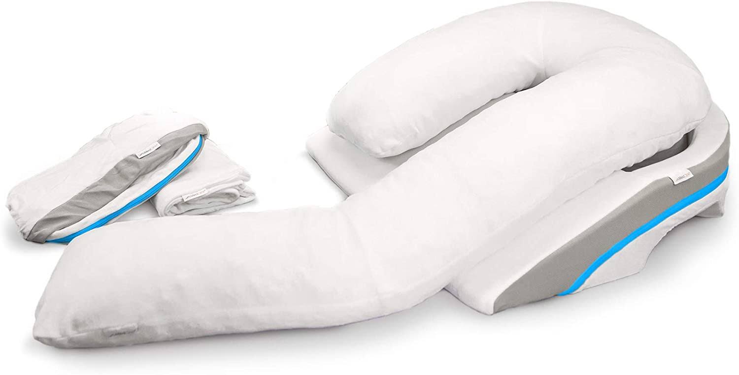 Medcline Shoulder Relief Wedge And Body Pillow System Bundle With Extra Set Of 4Z5EETKC_HDKDD