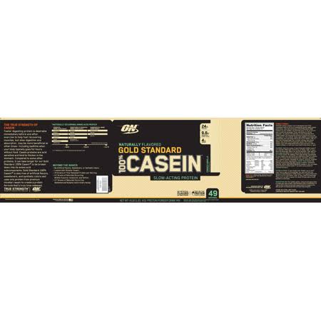 Optimum Nutrition Gold Standard 100% Natural Casein, 4lbs French YXONOZB0_FAURQ