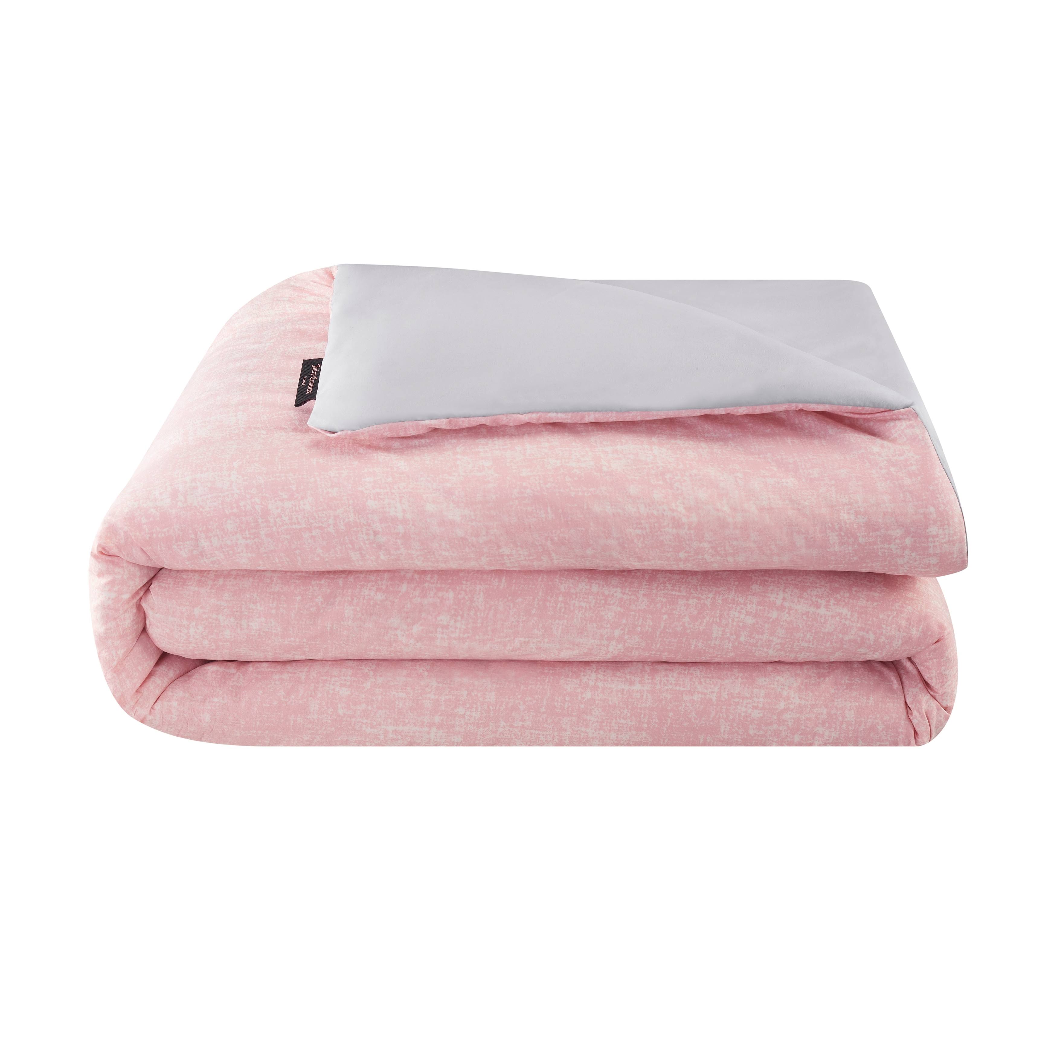 Juicy Couture Texture Pink/Grey 6-Piece Comforter Set - I2W8MUNU_WUOZV