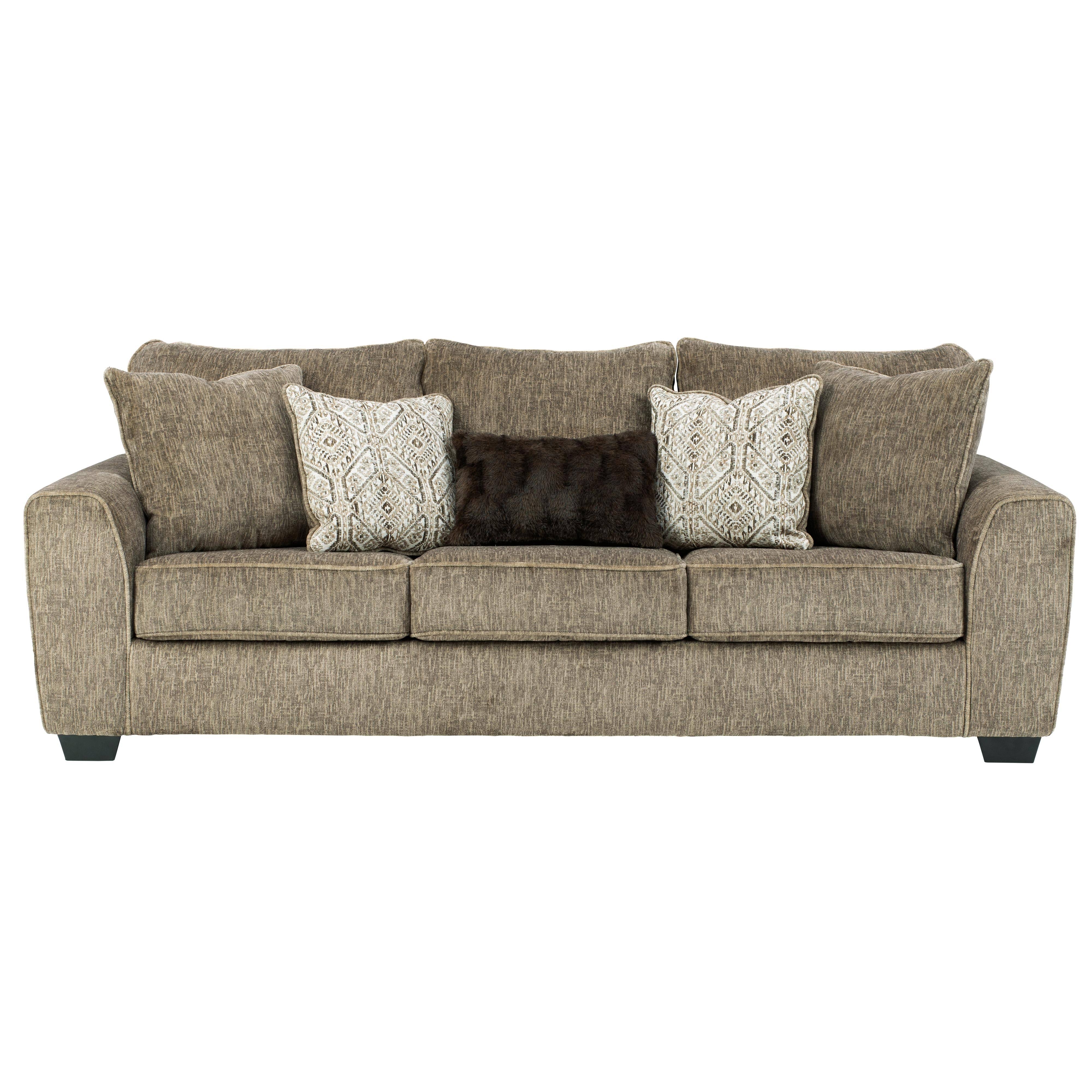 Olin - Chocolate - Queen Sofa C6COGNZV_XHFDL