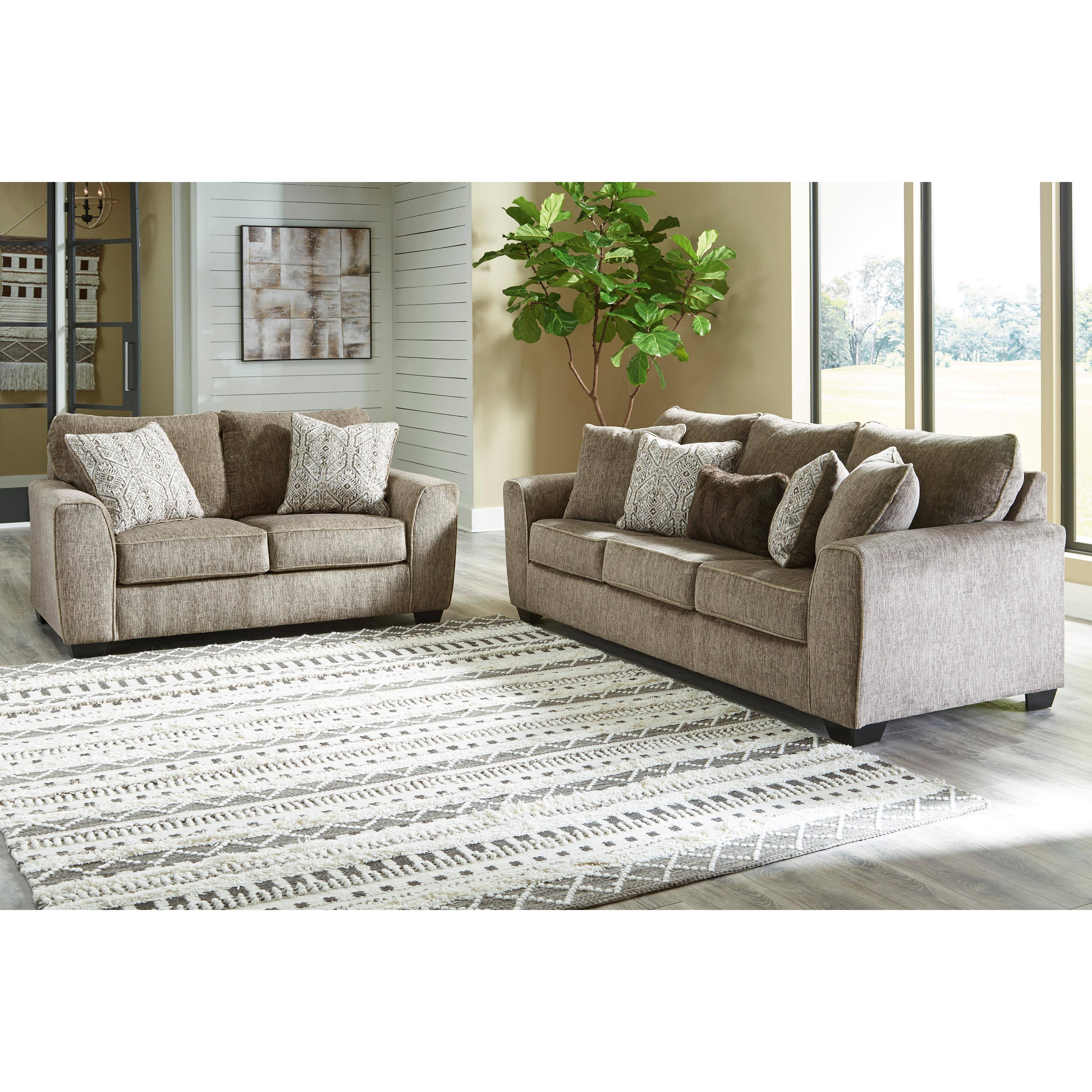 Olin - Chocolate - Queen Sofa C6COGNZV_XHFDL