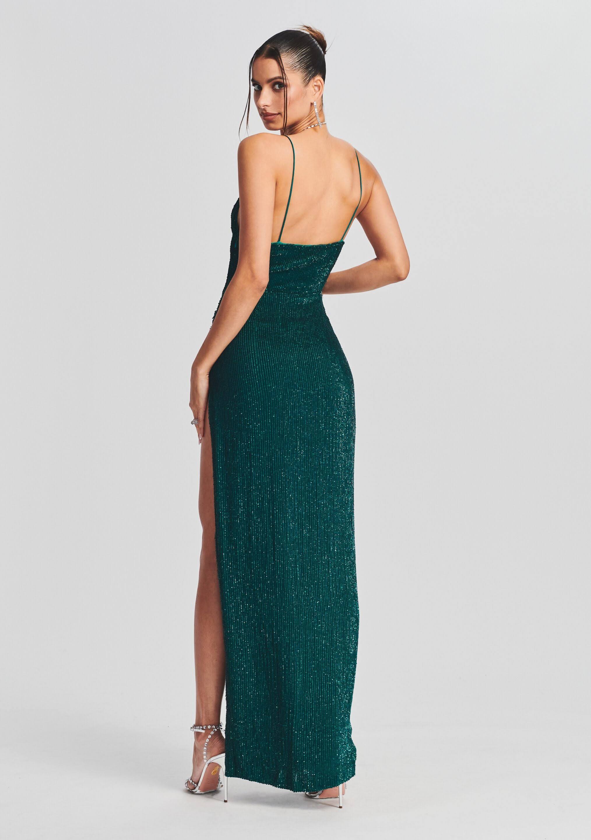 Retrofête Katya Sequin Dress Green / 7R2P1EAQ_VE9EF