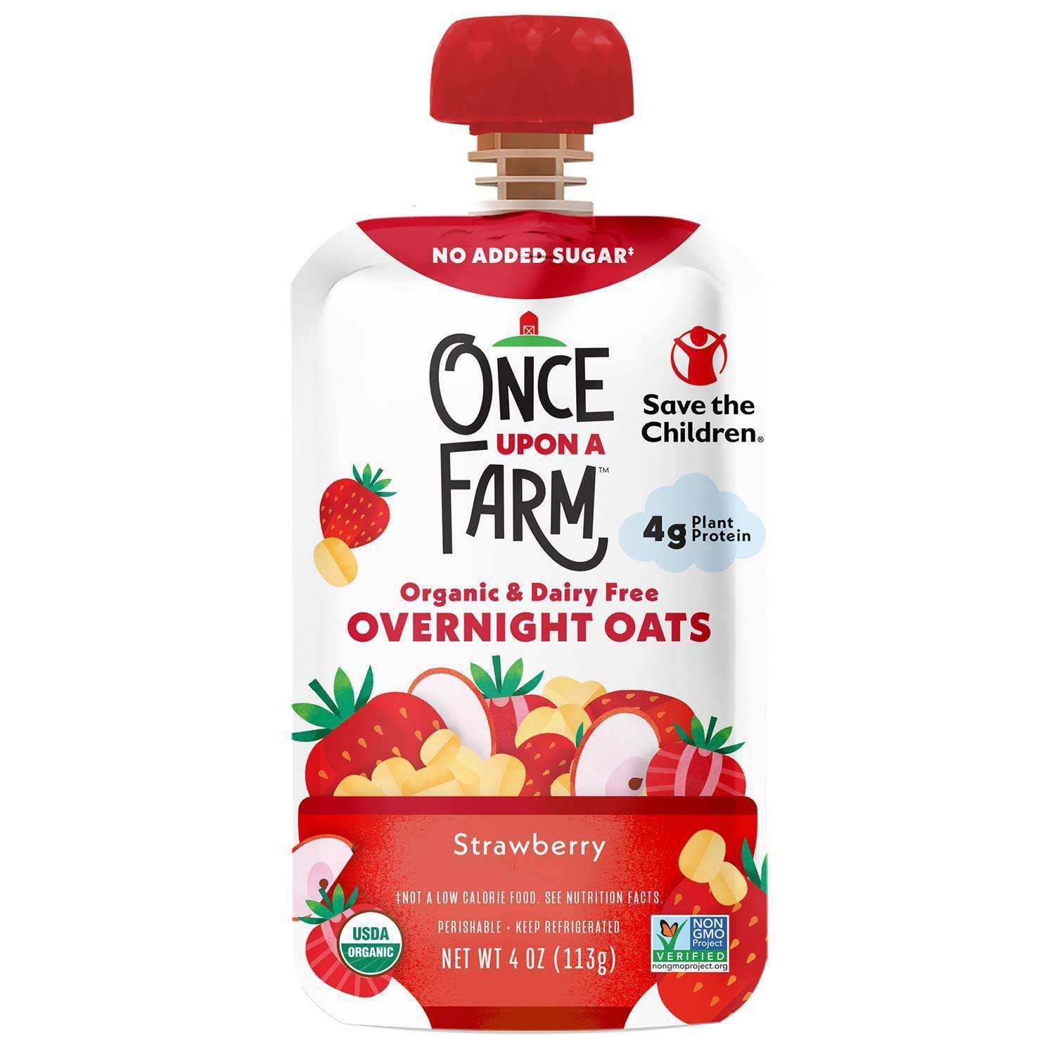 Once Upon A Farm Strawberry Overnight Oats - MTAUIZIZ_4KNHQ