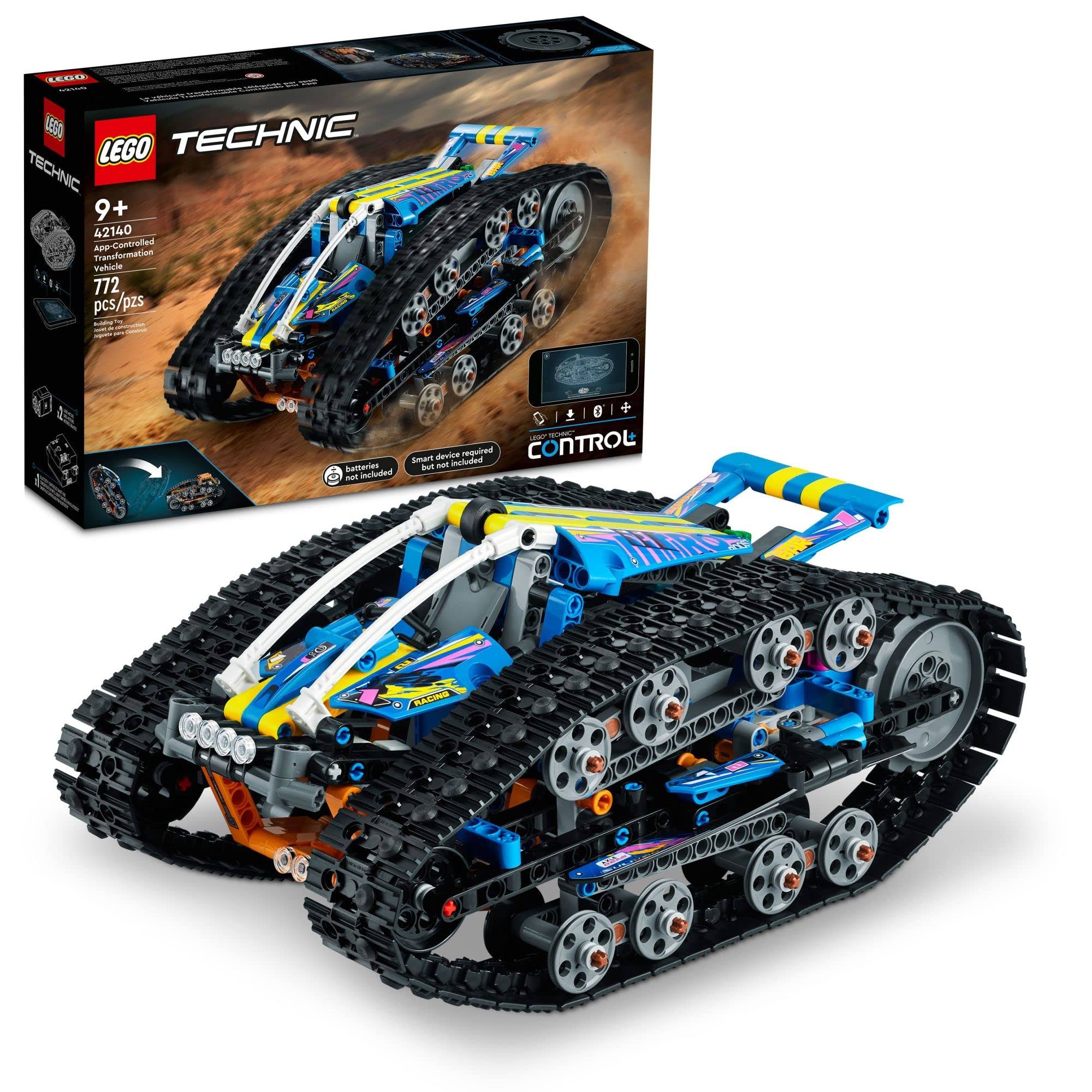 Lego Technic App-Controlled Transformation Vehicle 42140, Off Road Remote Control Car, Building Car Kit That Flips, 2in1 Rc Truck And Race Car Toy, HVXOSYWG_FBDXC