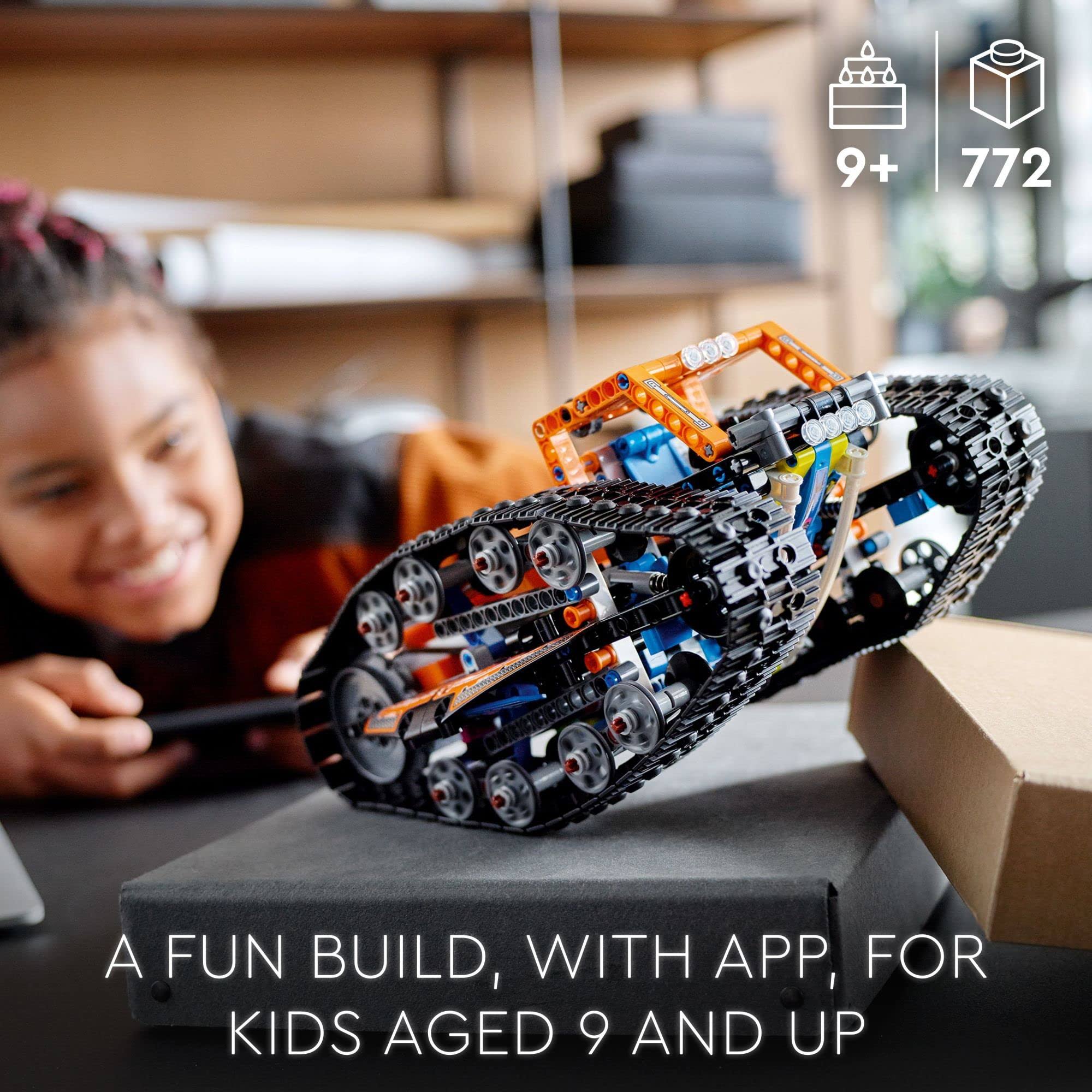 Lego Technic App-Controlled Transformation Vehicle 42140, Off Road Remote Control Car, Building Car Kit That Flips, 2in1 Rc Truck And Race Car Toy, HVXOSYWG_FBDXC