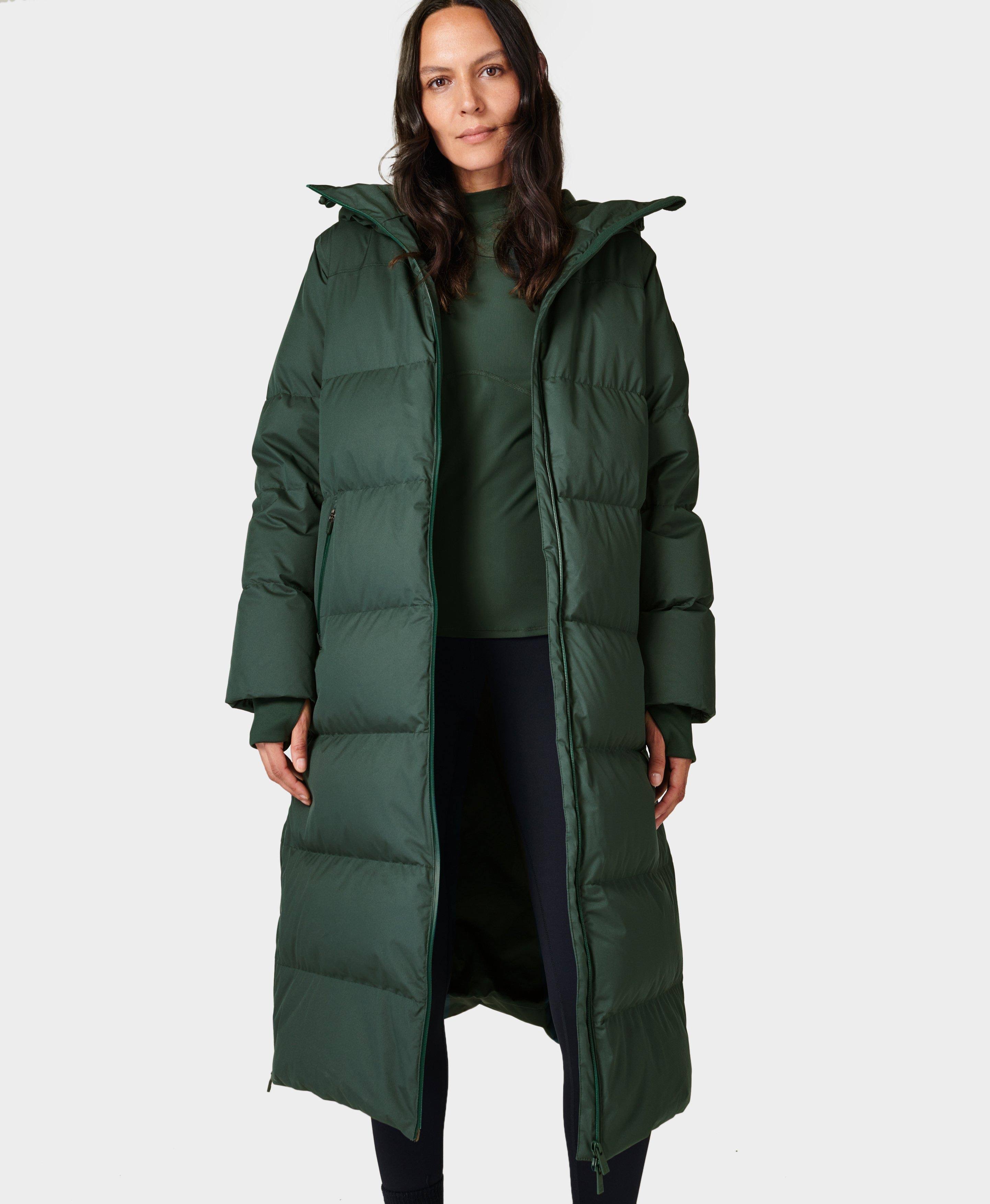 Sweaty Betty Nimbus Down Parka, Green, Women's MCXOWVW0_PKTIL