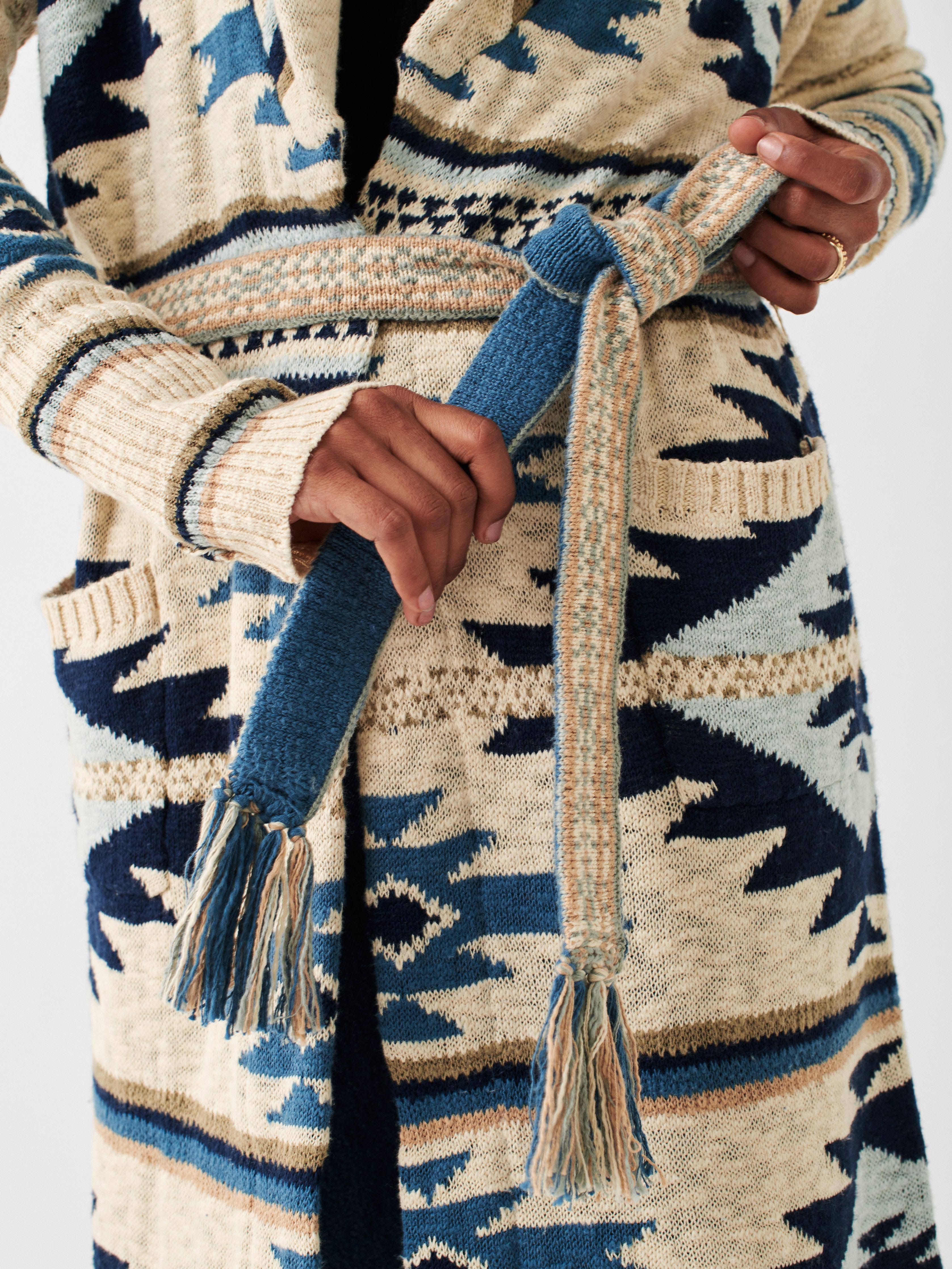 Faherty Women's Paloma Duster Sweater - Large - Yellowstone WH3VRU4Z_AGPM5