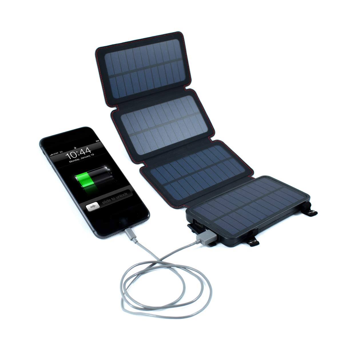 Quadrapro 5.5 Watt Portable Solar Wireless Phone Charger With 6,500mah Dual Usb Power SBB8PFYS_2976Q
