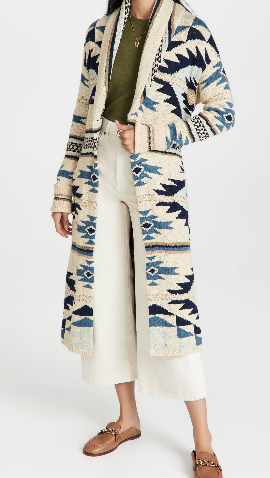 Faherty Women's Paloma Duster Sweater - Large - Yellowstone WH3VRU4Z_AGPM5