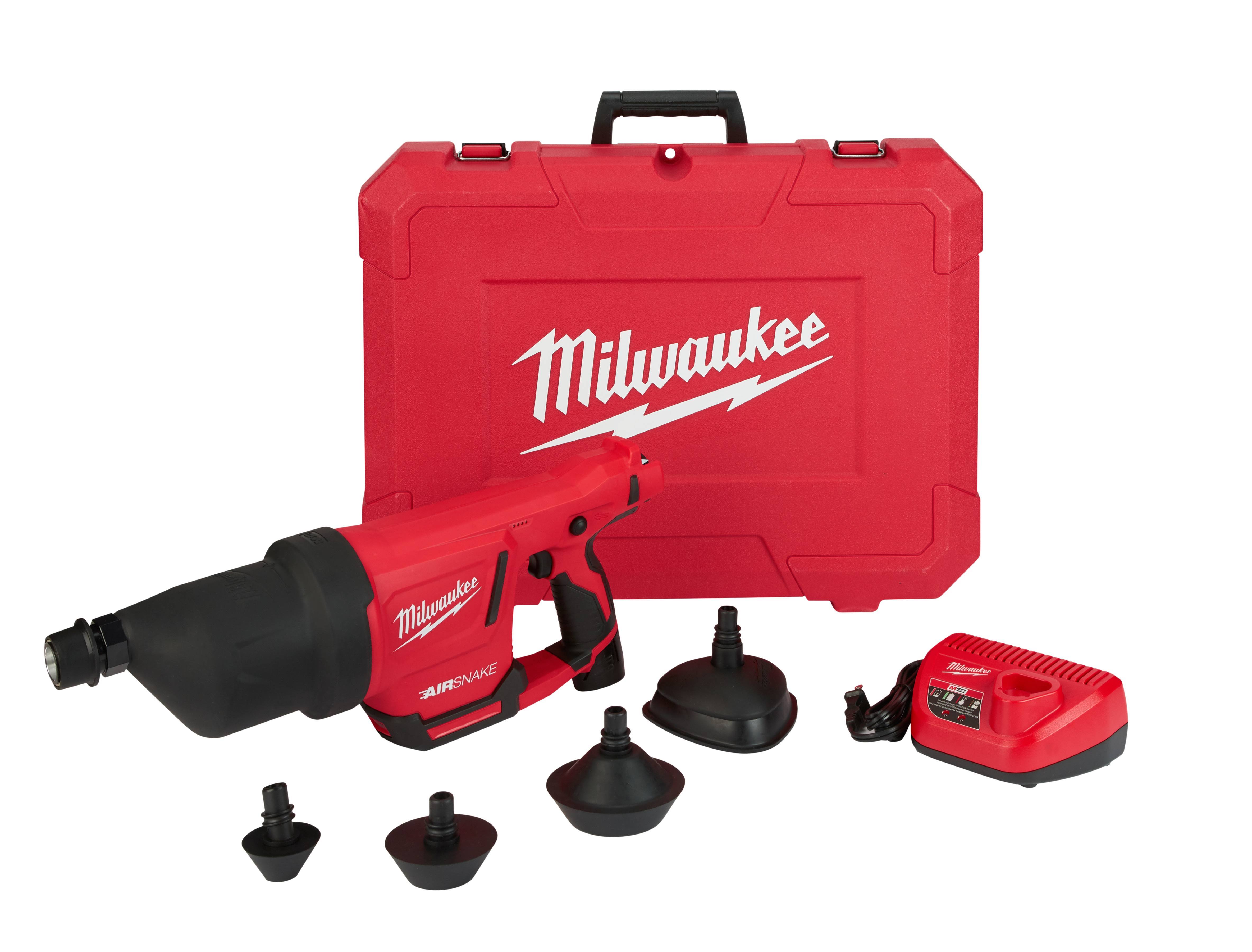 Milwaukee 2572b-20 M12 Airsnake Drain Cleaning Air Gun (Tool Only) LXUKGRIS_MTDGT