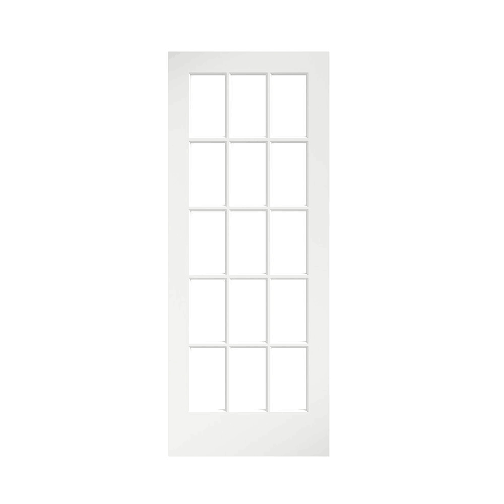 Eightdoors 80 X 32 15-Lite French Clear Glass White Prefinished Solid Wood Core 0XV98ZXV_LPT6O
