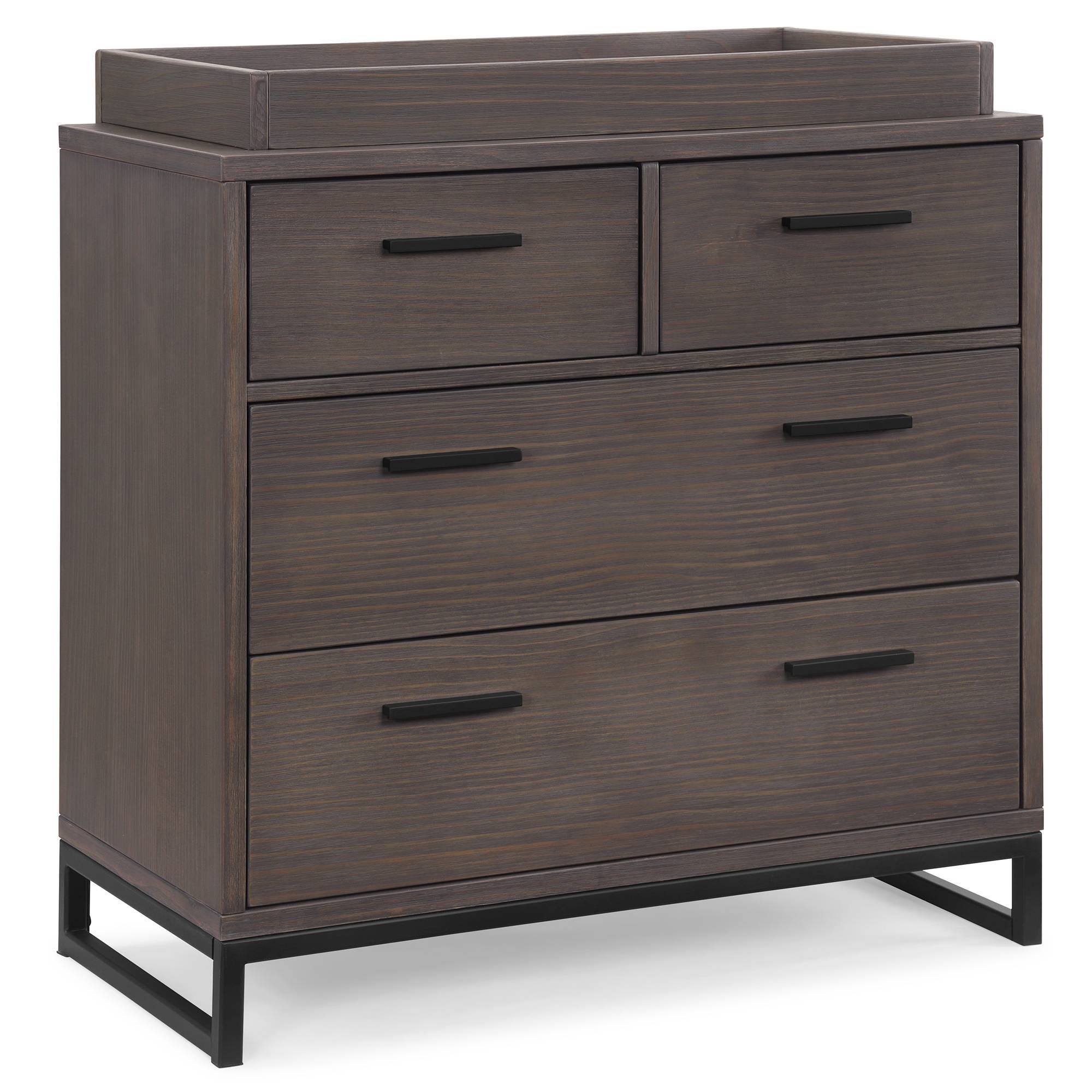 Simmons Kids' Foundry 4 Drawer Dresser With Changing Top - Rustic Gray/Matte YBZJKB2C_MUVJ6