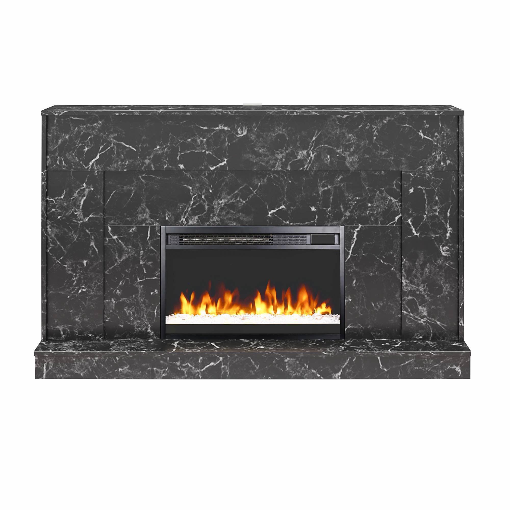 Cosmoliving By Cosmopolitan Liberty Mantel Fireplace, Black CZYLWTNR_VPTUW